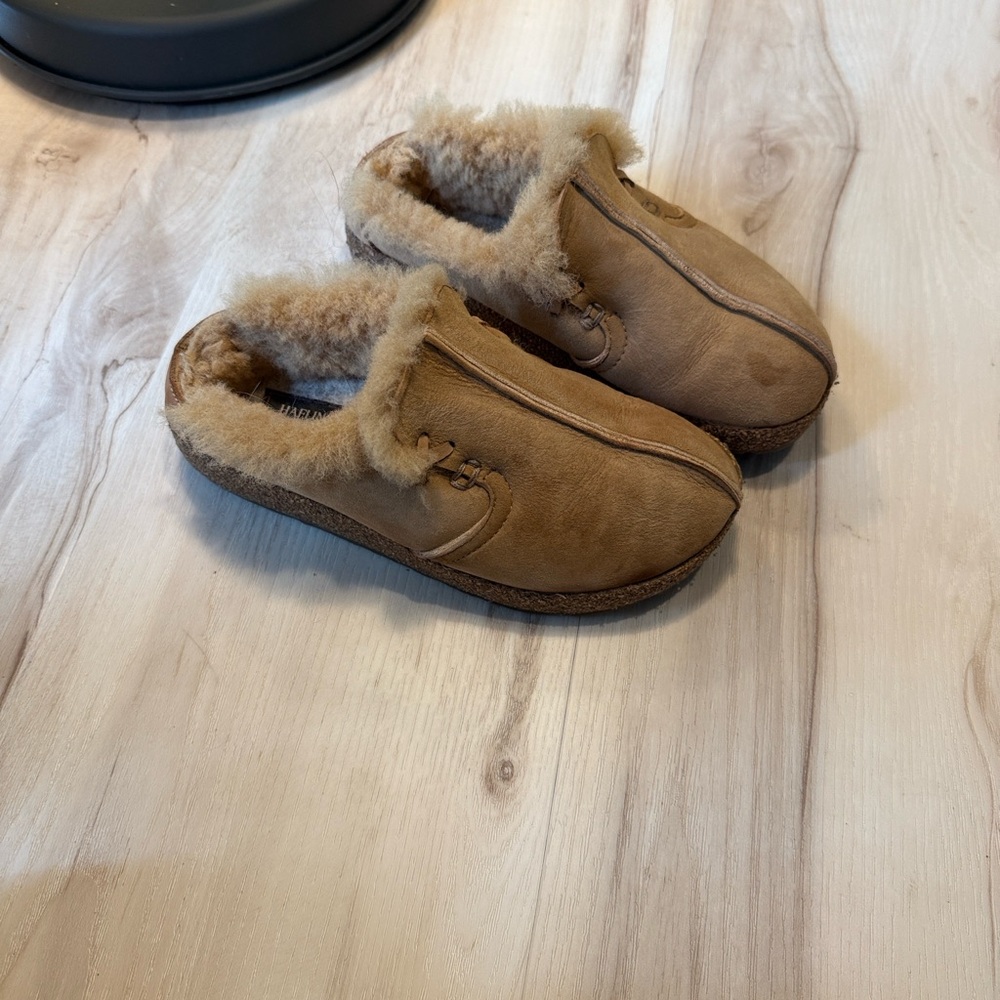Haflinger Brown Shearling Slippers